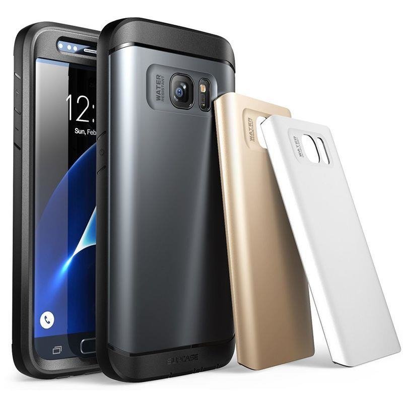 Husa Telefon Samsung Galaxy S7 Supcase Water Resistant - Black/Gold/White