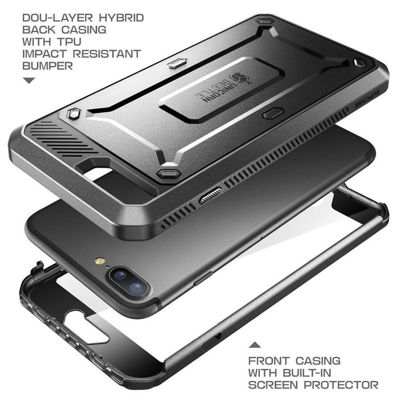 Husa iPhone 7 Plus Supcase Unicorn Beetle Pro, negru