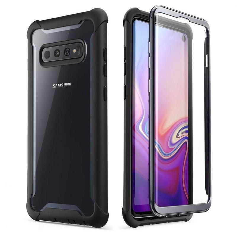 [Pachet 360°]Husa Samsung Galaxy S10 Plus i-Blason Ares SP + Folie Ecran - Black