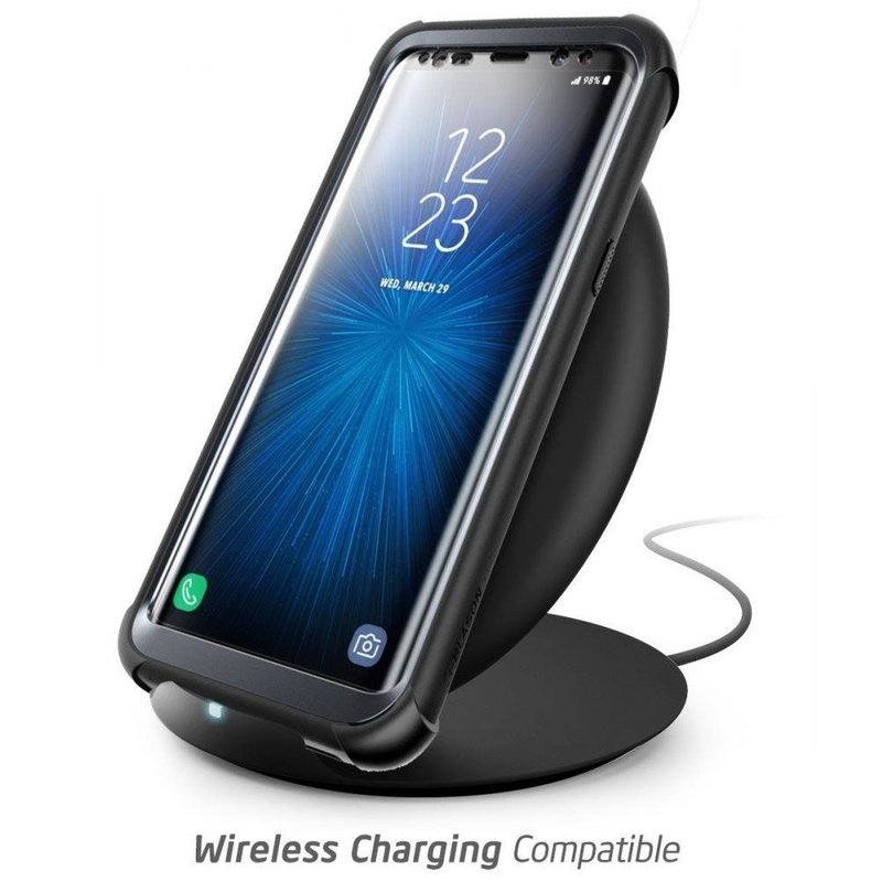 [Pachet 360°]Husa Samsung Galaxy S8+, Galaxy S8 Plus i-Blason Ares V2 + Folie Ecran - Black