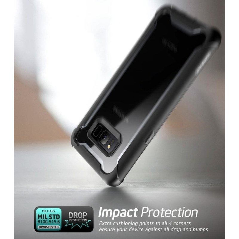 [Pachet 360°]Husa Samsung Galaxy S8+, Galaxy S8 Plus i-Blason Ares V2 + Folie Ecran - Black