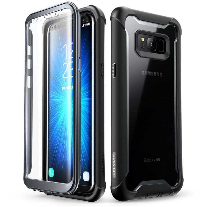 [Pachet 360°]Husa Samsung Galaxy S8 i-Blason Ares V2 + Folie Ecran - Black