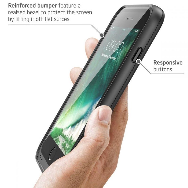 Husa Telefon iPhone 7 i-Blason Aegis Green Case - Black