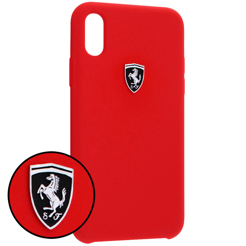 Bumper iPhone X, iPhone 10 Ferrari - Rosu FEOSIHCPXRE