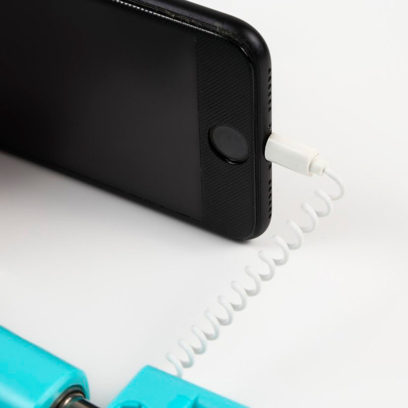 Selfie Stick Mini Lightning Cu Buton Declansator - Green