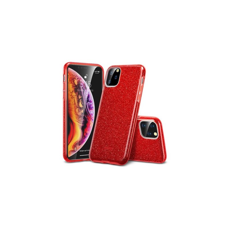 Husa iPhone 11 ESR MakeUp Glitter - Red