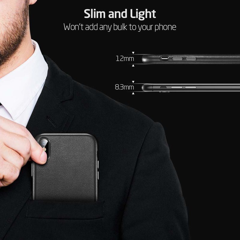 Husa Telefon iPhone 11 Pro Max ESR Metro Leather - Black