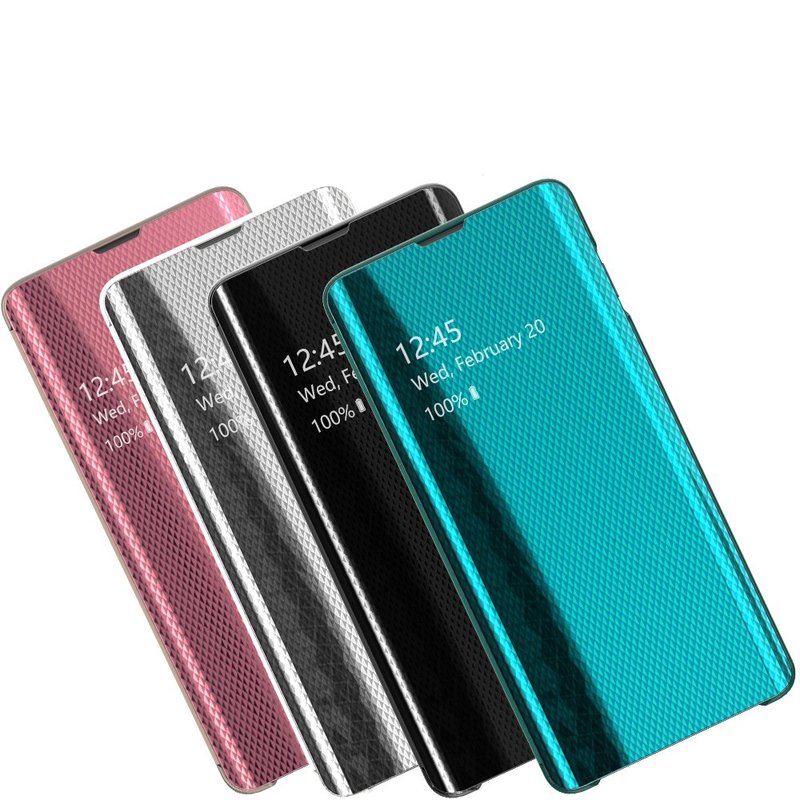Husa Samsung Galaxy S10 Plus Flip Grid View Cover - Pink