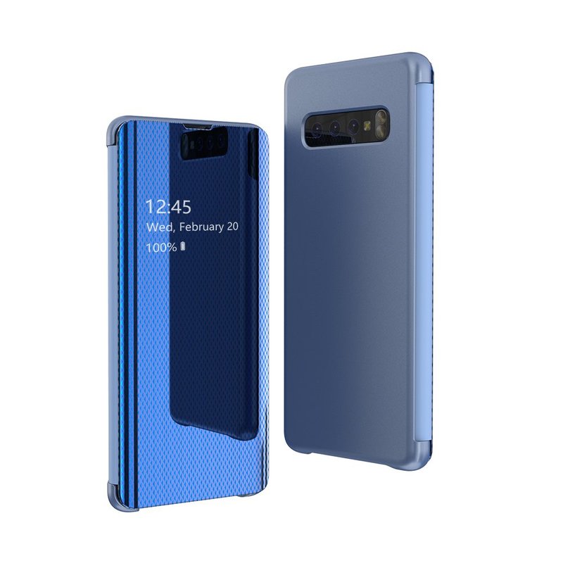 Husa Samsung Galaxy S10 Plus Flip Grid View Cover - Blue