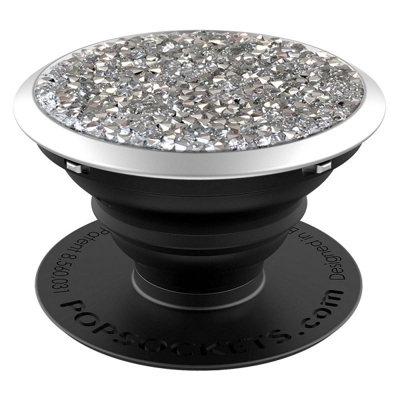 Popsockets Original, Suport Cu Functii Multiple - Silver Crytals