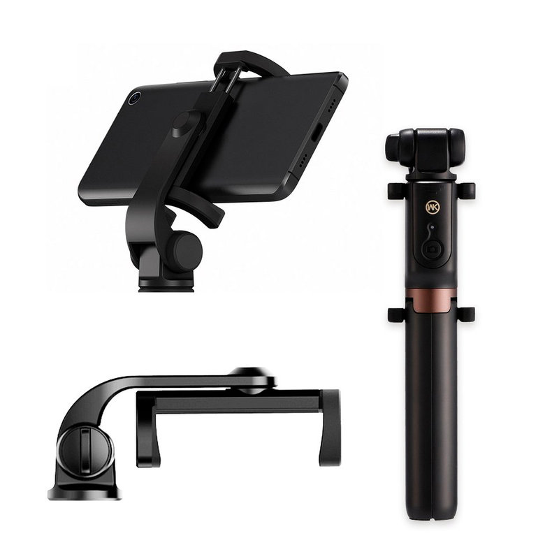 Suport Selfie Wk Design WT-P04 Cu Conexiune Wireless - Negru