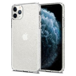 Bumper iPhone 11 Pro Max Spigen Liquid Crystal Glitter - Crystal Quartz