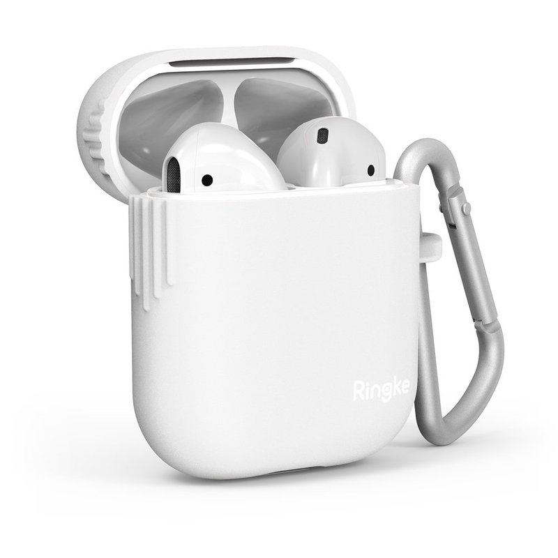 Husa Pentru Apple Airpods Din Silicon Protector Ringke Case - 8809659048607 - White