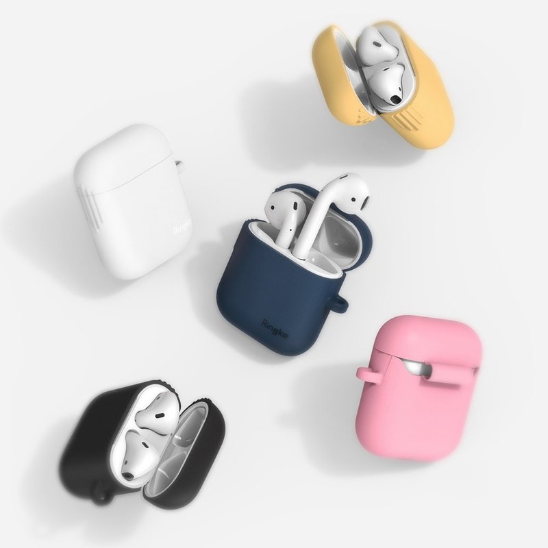 Husa Pentru Apple Airpods Din Silicon Protector Ringke Case - 8809659048607 - White