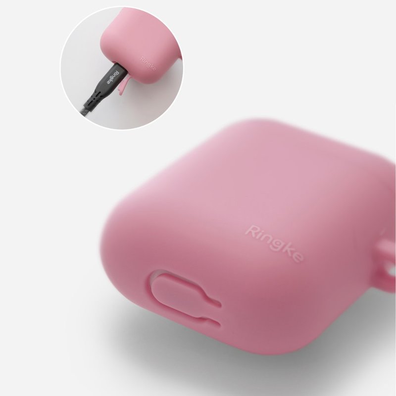 Husa Pentru Apple Airpods Din Silicon Protector Ringke Case - 8809659048607 - White