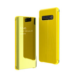 Husa Samsung Galaxy S10e Flip Grid View Cover - Yellow