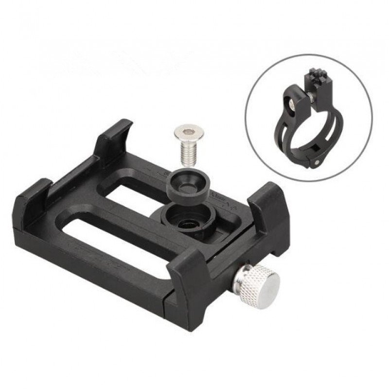 Suport Bicicleta, Din Metal, Cu Prindere De Ghidon, Pentru Telefoane - Negru G84