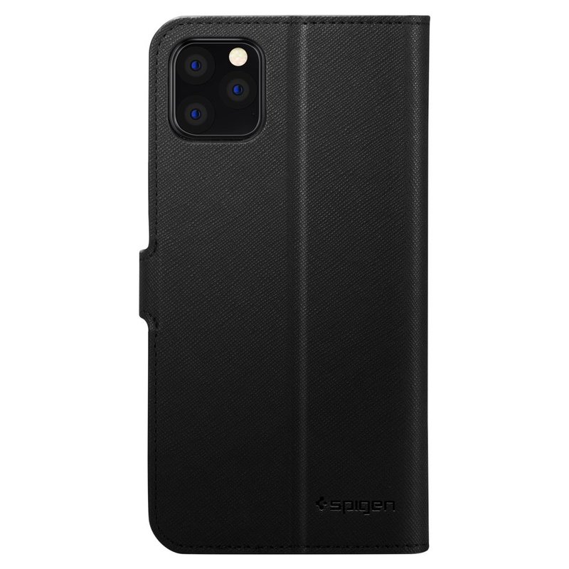 Husa iPhone 11 Pro Max Spigen Wallet S - Saffiano Black