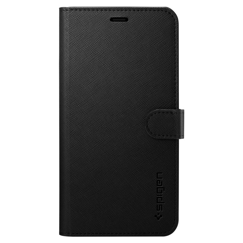 Husa iPhone 11 Pro Max Spigen Wallet S - Saffiano Black