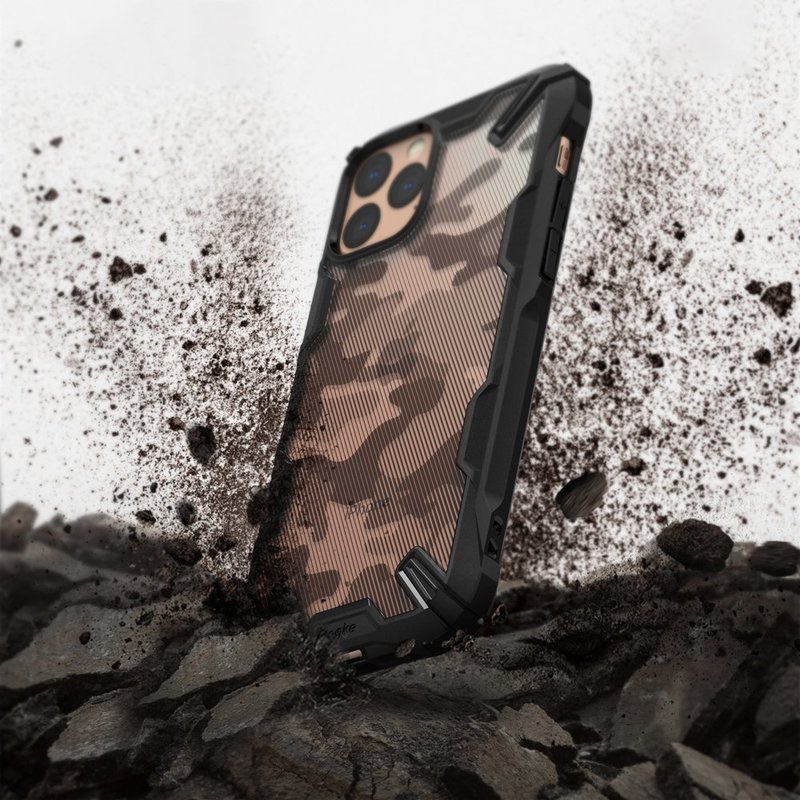 Husa iPhone 11 Pro Ringke Fusion X - Camo Black