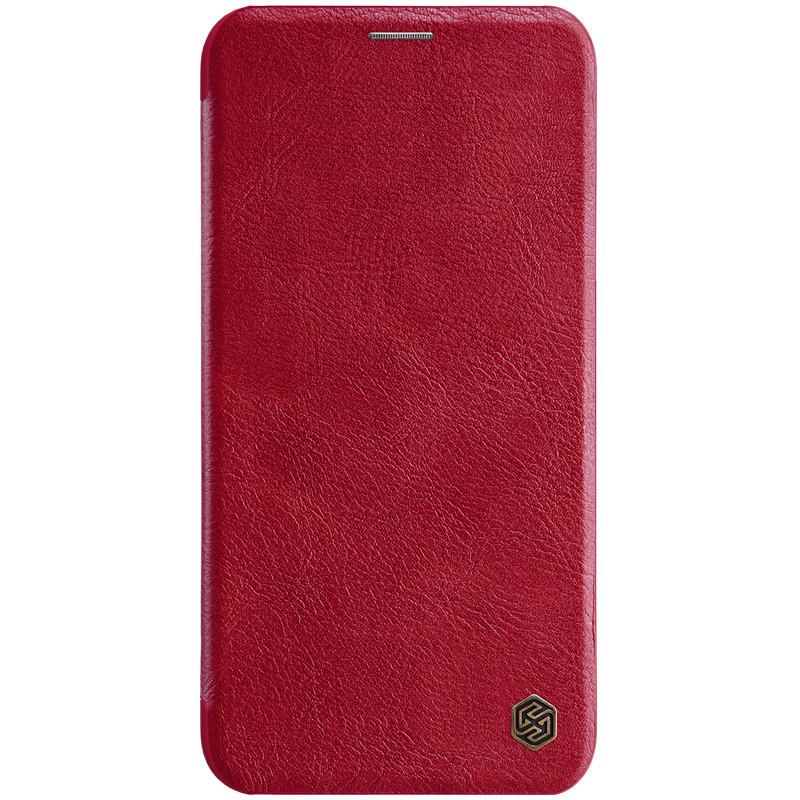 Husa iPhone 11 Pro Max Nillkin QIN Leather, rosu