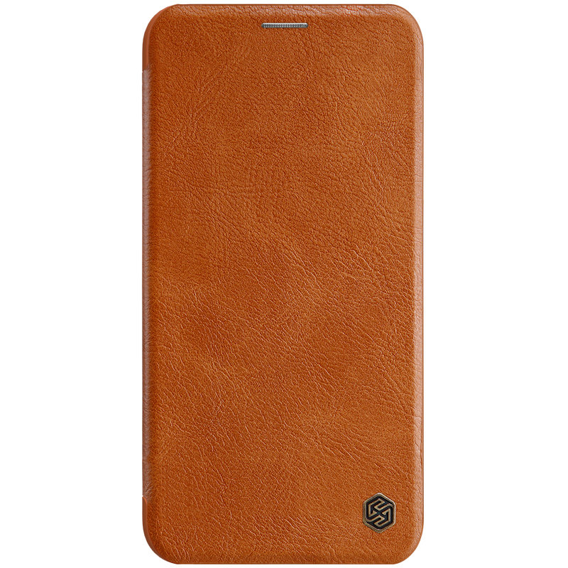 Husa iPhone 11 Pro Max Nillkin QIN Leather, maro