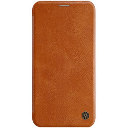 Husa iPhone 11 Pro Nillkin QIN Leather, maro