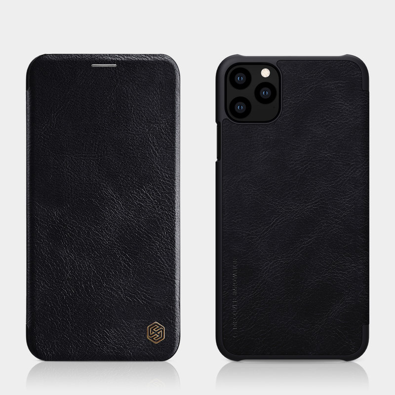 Husa iPhone 11 Pro Max Nillkin QIN Leather, negru