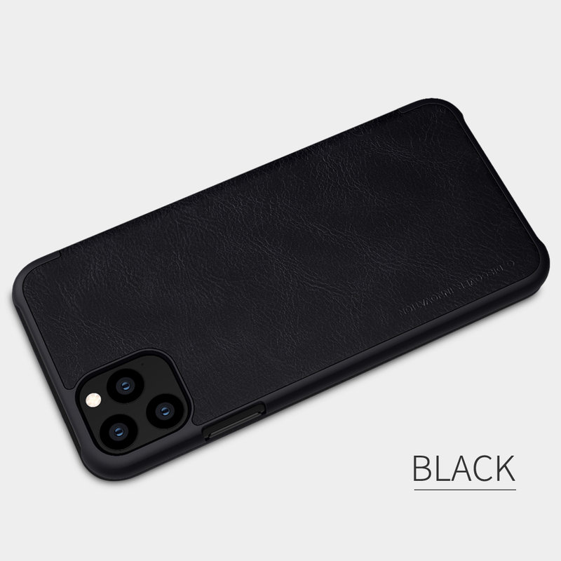 Husa iPhone 11 Pro Max Nillkin QIN Leather, negru