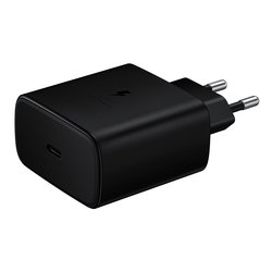Incarcator Priza Original Samsung Travel Adapter + Cablu Type-C - EP-TA845XBEGWW - Black