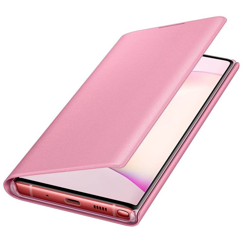 Husa Originala Samsung Galaxy Note 10 LED View Cover - EF-NN970PPEGWW - Pink