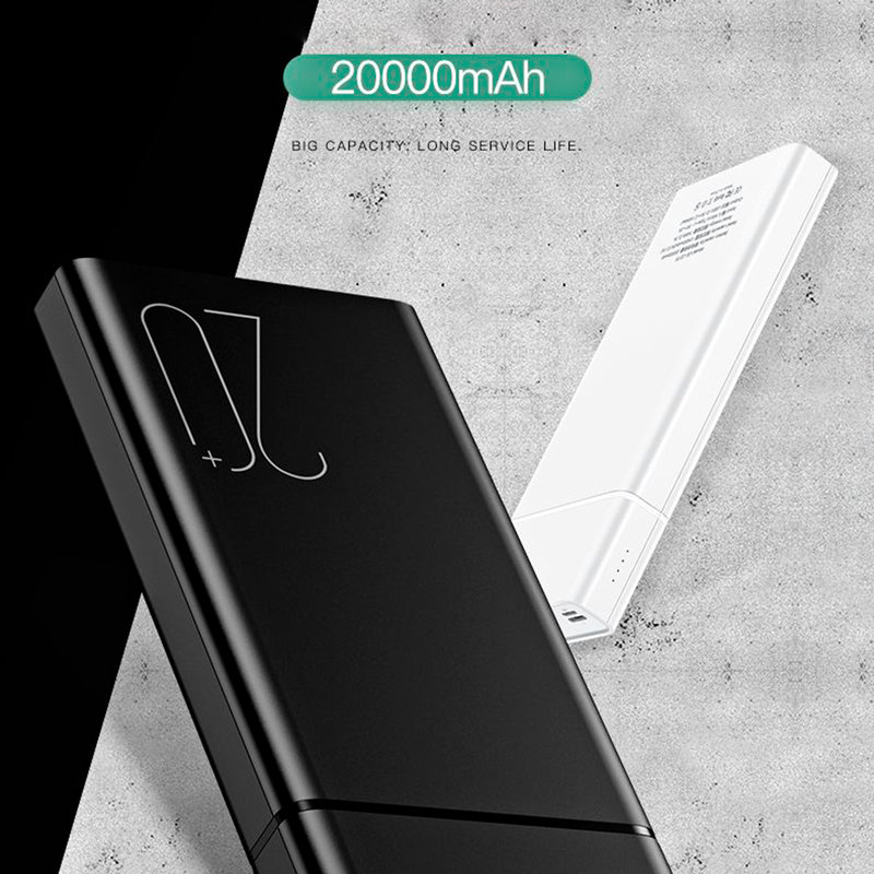 Baterie Externa USAMS PB14 Dual USB Power Bank 20000 mAh - US-CD75 - Black