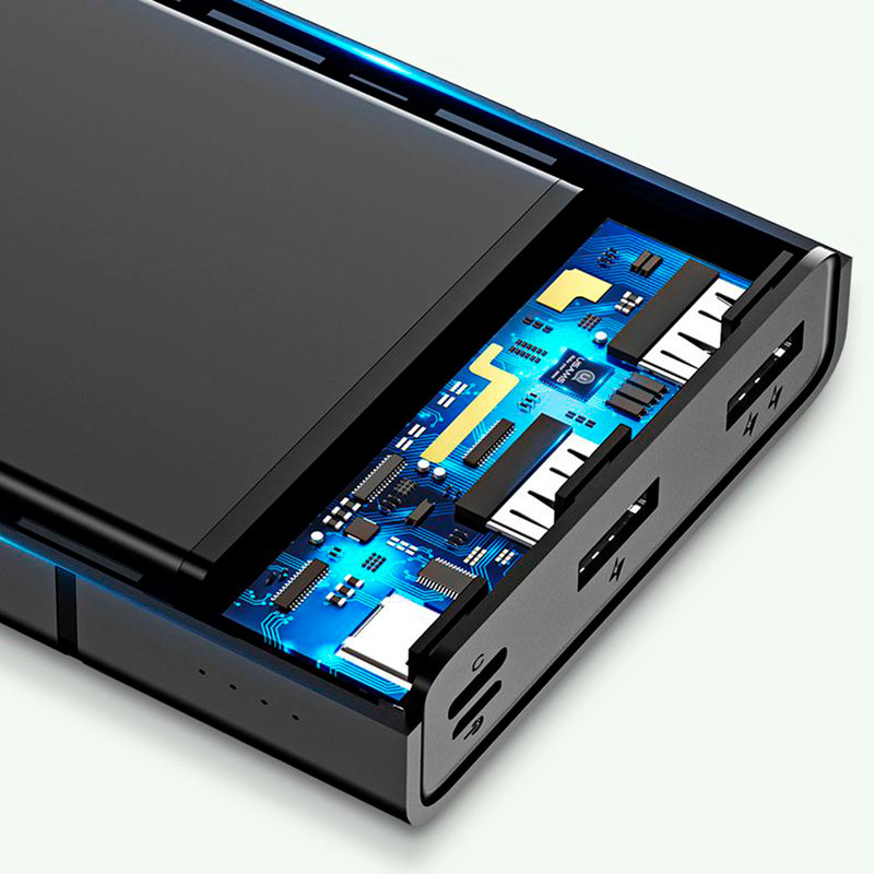 Baterie Externa USAMS PB14 Dual USB Power Bank 20000 mAh - US-CD75 - Black