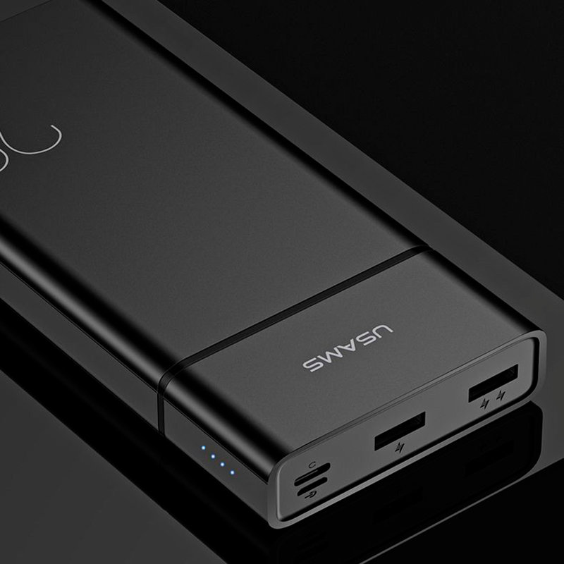 Baterie Externa USAMS PB14 Dual USB Power Bank 20000 mAh - US-CD75 - Black