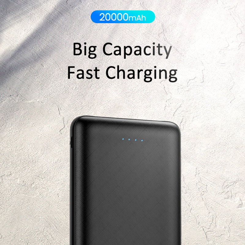 Baterie Externa USAMS PB19 Dual USB Power Bank 20000 mAh - US-CD80 - White