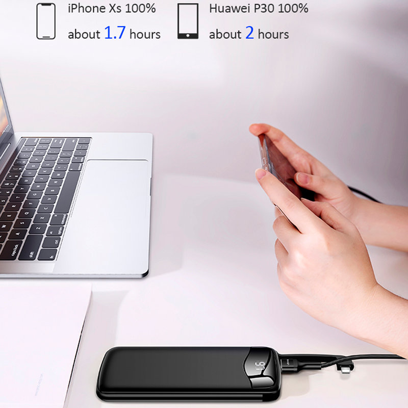 Baterie Externa USAMS PB28 Digital Display Aluminium Alloy 10000mAh - US-CD90 - Red