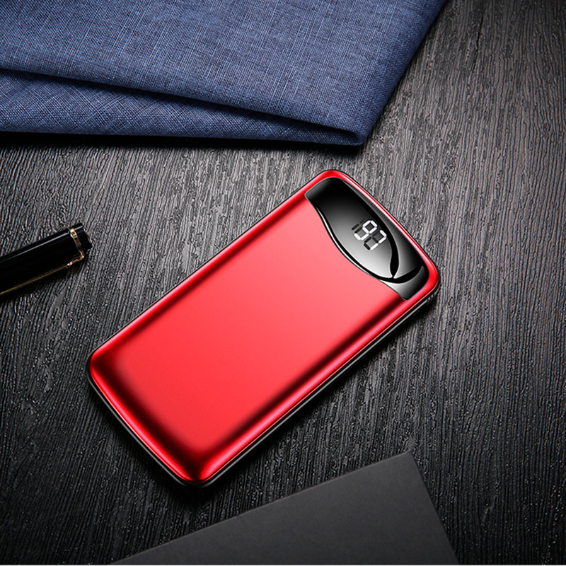 Baterie Externa USAMS PB28 Digital Display Aluminium Alloy 10000mAh - US-CD90 - Red