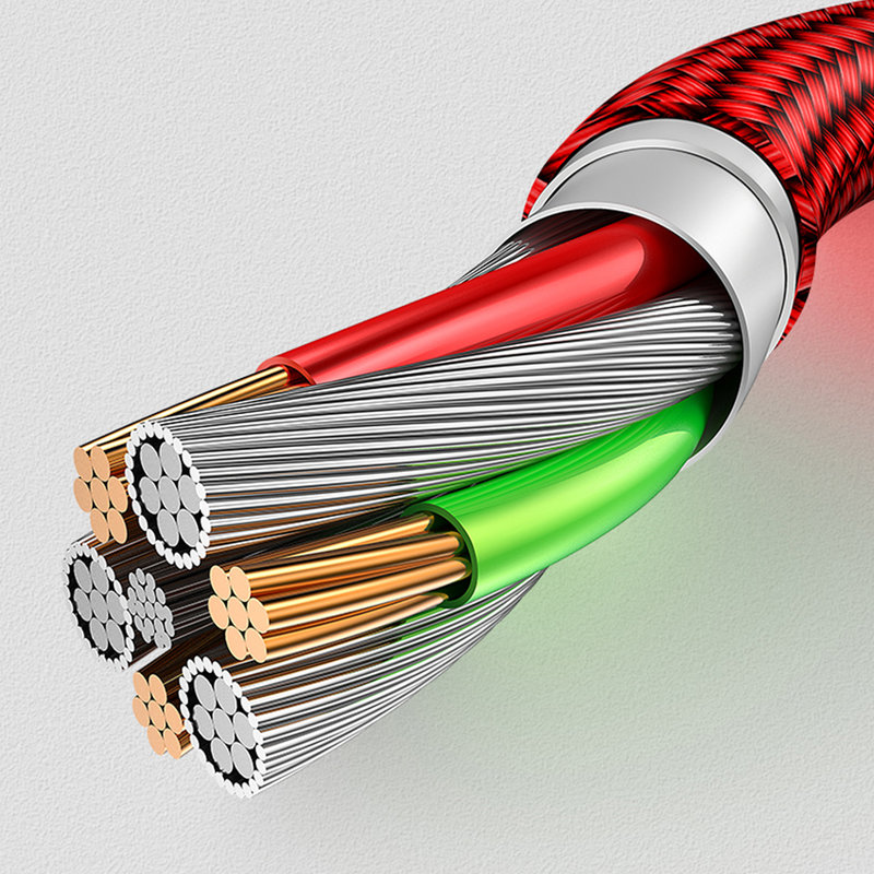 Cablu de date USAMS U28 Cu Mufa Magnetica Detasabila Type-C 1M - US-SJ327 - Red