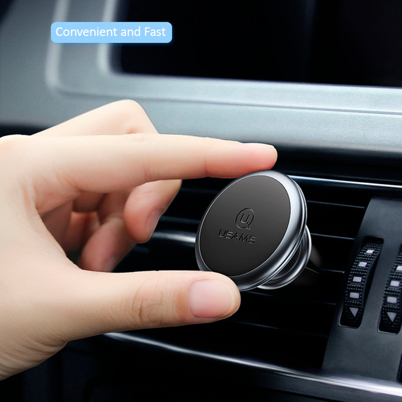 Suport Auto Pentru Grila De Ventilatie Magnetic USAMS Lead-Tu Series - US-ZJ047 - Red