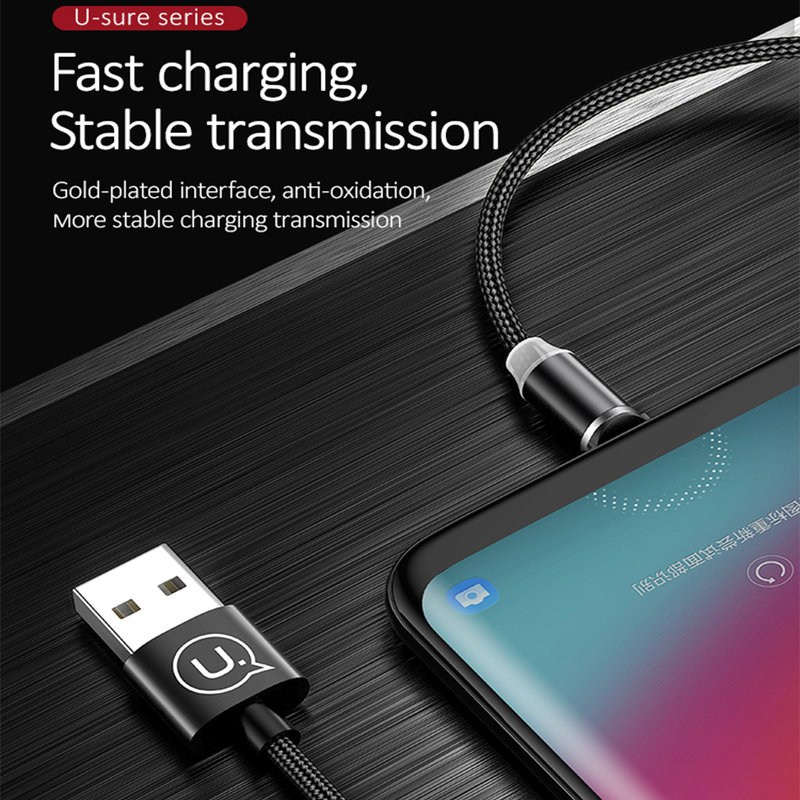 Cablu de date Micro-USB USAMS Cu Mufa Magnetica Detasabila, 1M - Rosu SJ294USB02