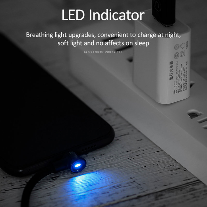 Cablu de date USAMS U13 Smart Power Off USB to Lightning 2M - US-SJ269 - Blue