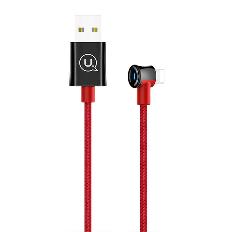 Cablu de date USAMS U13 Smart Power Off USB to Lightning 2M - US-SJ269 - Red