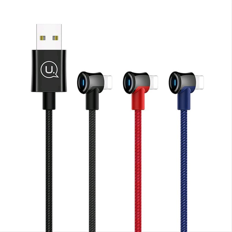 Cablu de date USAMS U13 Smart Power Off USB to Lightning 2M - US-SJ269 - Red