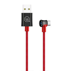 Cablu de date USAMS U13 Smart Power Off USB to Type-C 2M - US-SJ342 - Red