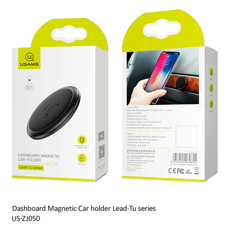 Suport Auto Magnetic Universal USAMS Dashboard Lead-Tu Series - US-ZJ050 - Red