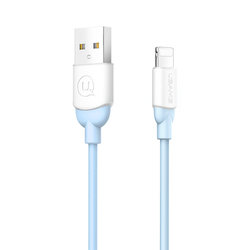 Cablu de date USAMS Ice Cream Fast Charge USB to Lightning 1M - US-SJ245 - Blue
