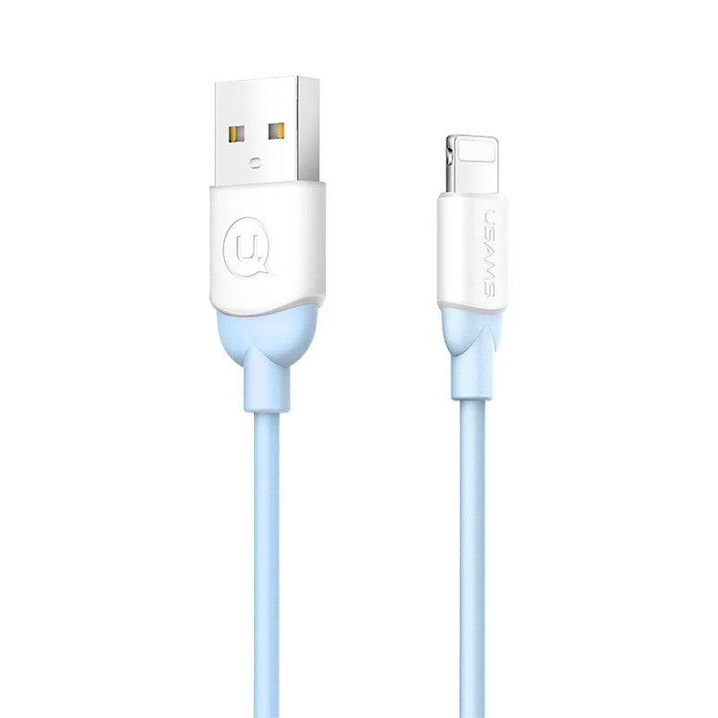 Cablu de date USAMS Ice Cream Fast Charge USB to Lightning 1M - US-SJ245 - Blue