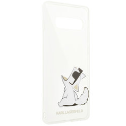 Bumper Samsung Galaxy S10 Plus Karl Lagerfeld Choupette Fun - Transparent KLHCS10PCFNRC
