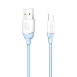 Cablu de date USAMS Ice Cream Fast Charge USB to Type-C 1M - US-SJ246 - Blue