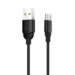 Cablu de date USAMS Ice Cream Fast Charge USB to Micro-USB 1M - US-SJ247 - Black